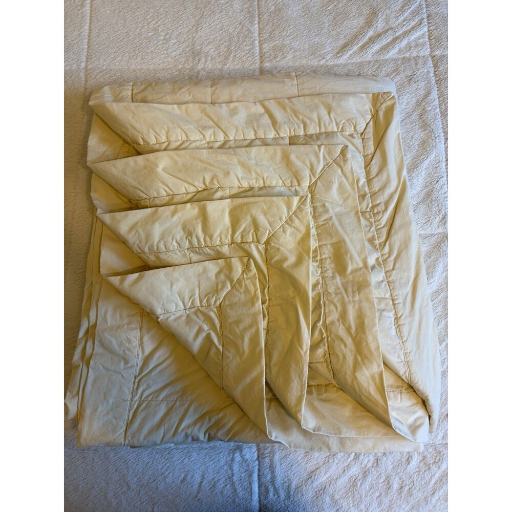 Laura Ashley Lifestyle Cotton Polyester Throw Blanket Quilted Queen 94”x 86”